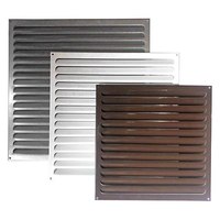 Решётка металлическая накладная РМ 250*250 оцинкованная