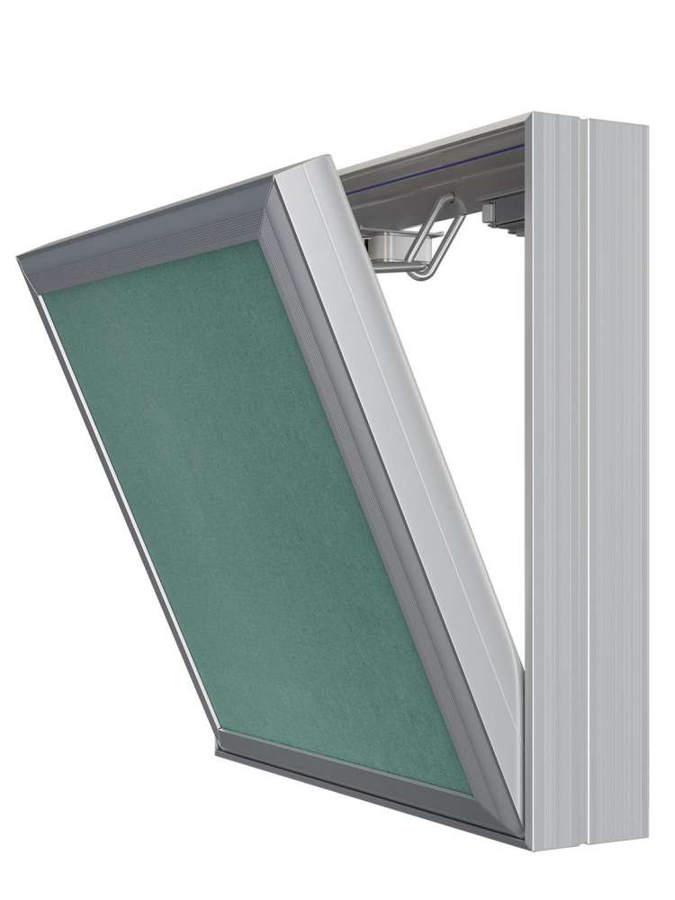 Люк ревизионный D C ERAmo Base 200х200 скрытый монтаж съемный алюминий EVECS